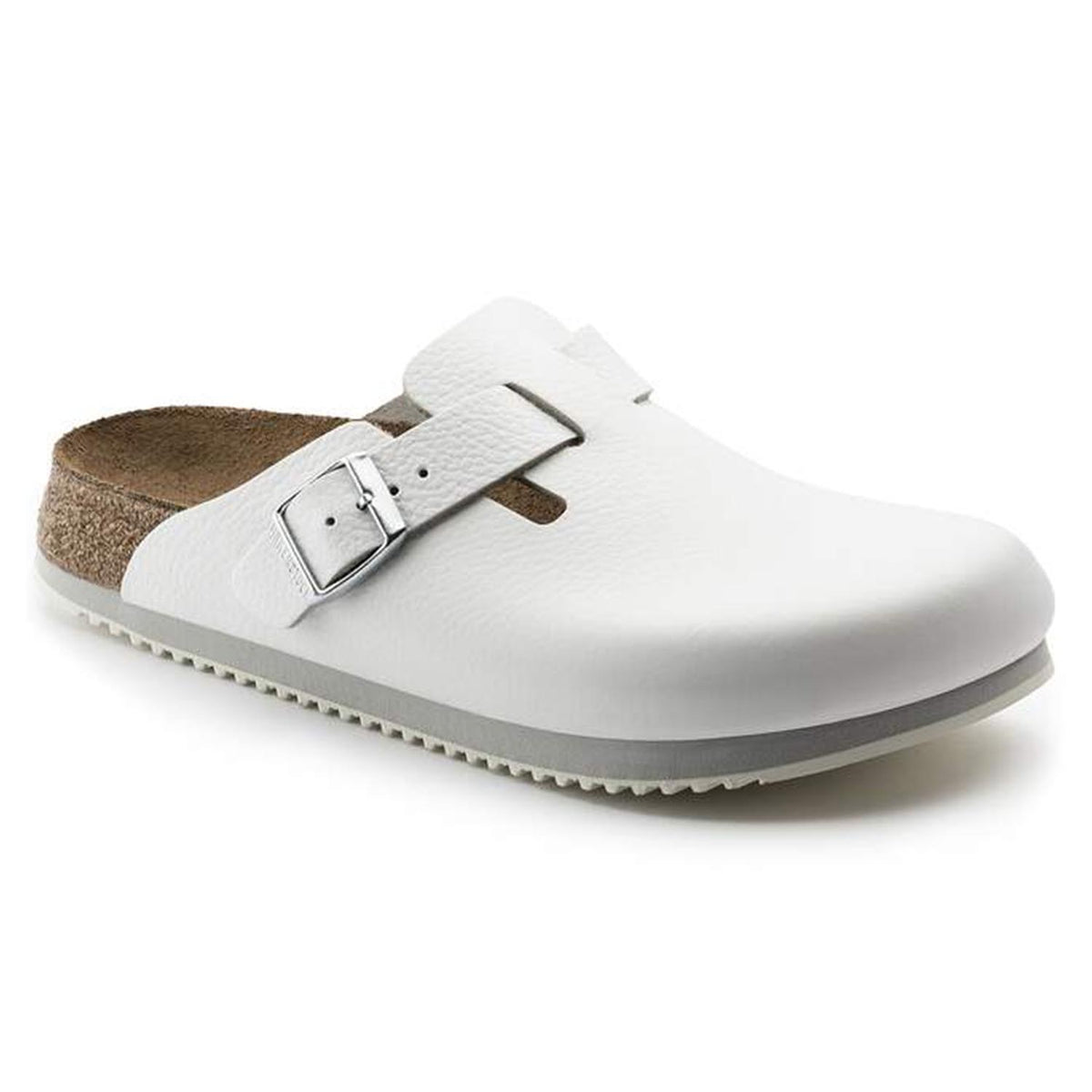 Birkenstock Boston Super Grip weiß Clogs schmal