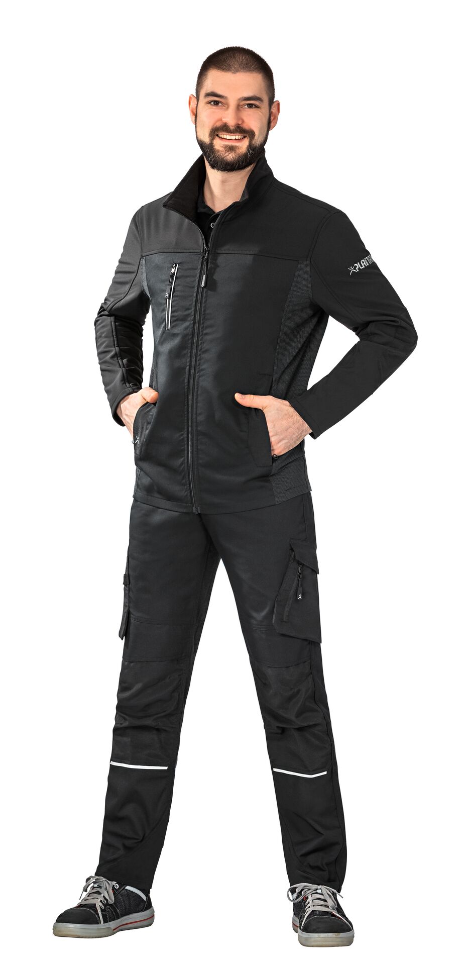 Planam Norit Hybridjacke Schwarz Arbeitsjacke
