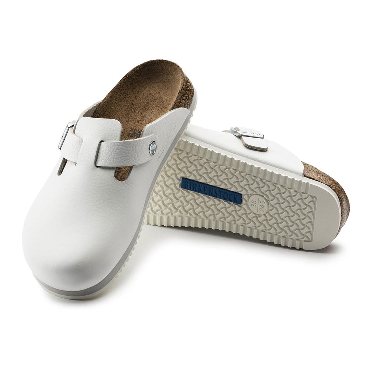 Birkenstock Boston Super Grip weiß Clogs