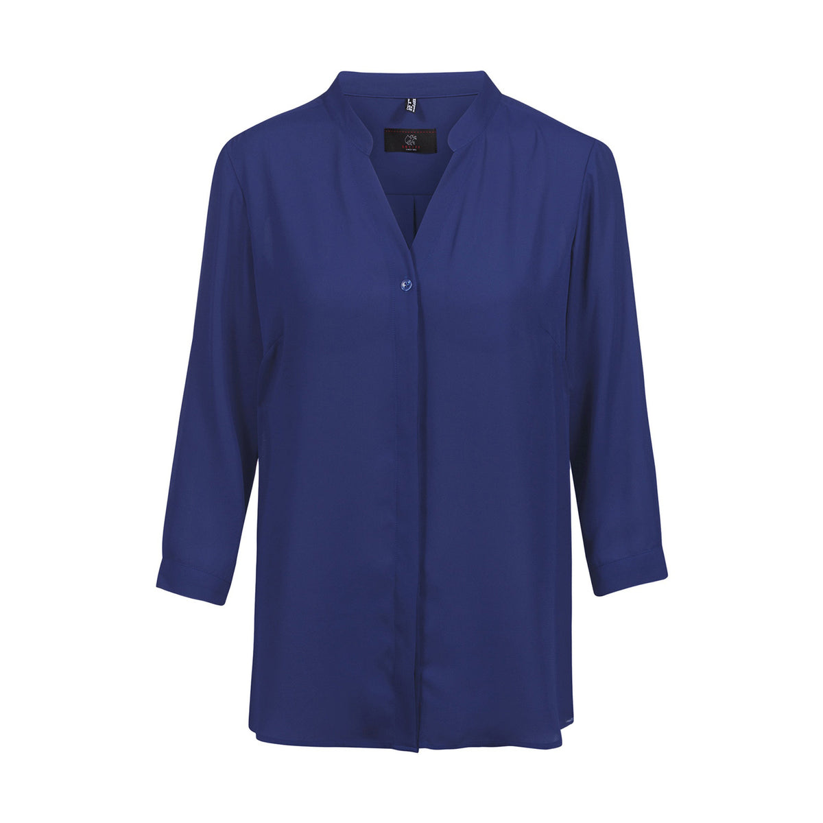 Greiff Chiffon-Bluse 3/4 blau Berufsbekleidung