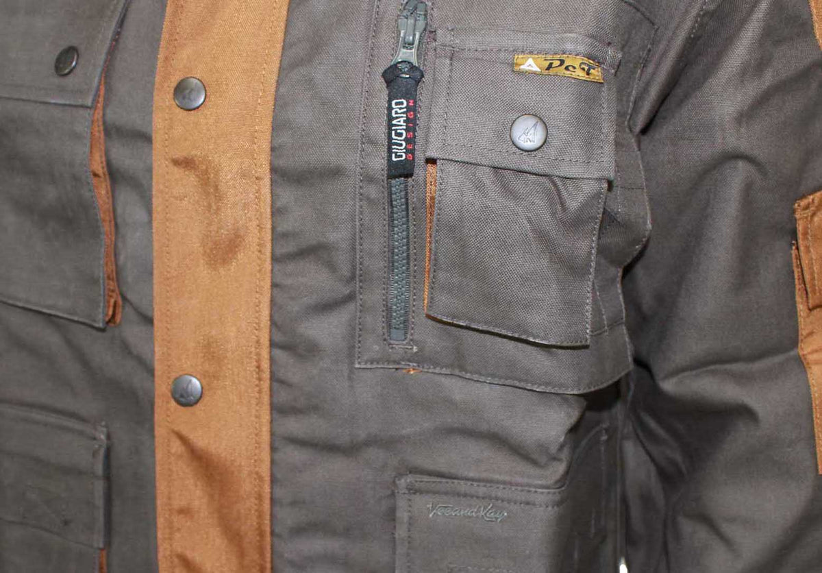 Vee and Kay Profi-Arbeitsjacke Jacke Oliv/Braun