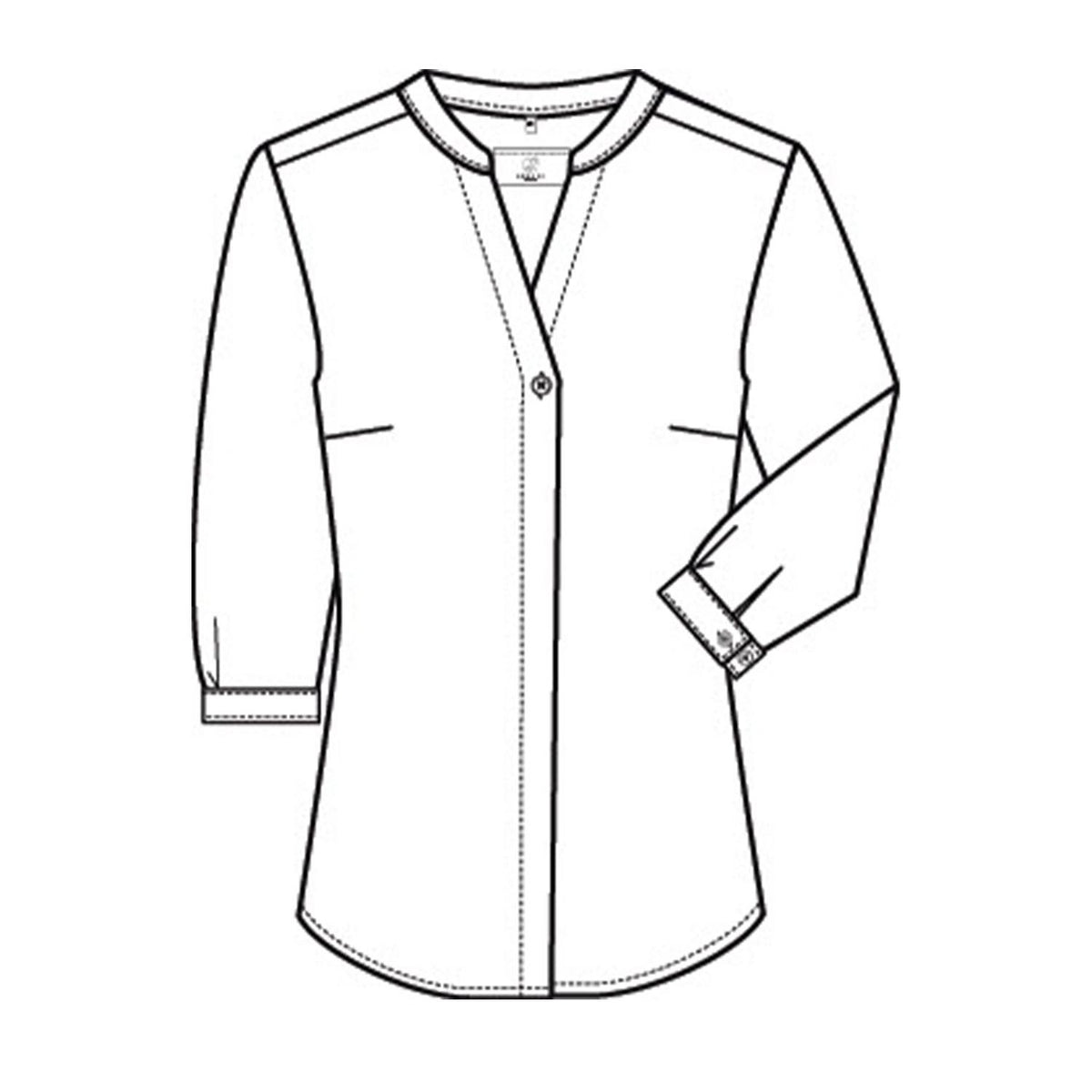 Greiff Chiffon-Bluse 3/4 weiß Berufsbekleidung