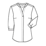 Greiff Chiffon-Bluse 3/4 weiß Berufsbekleidung