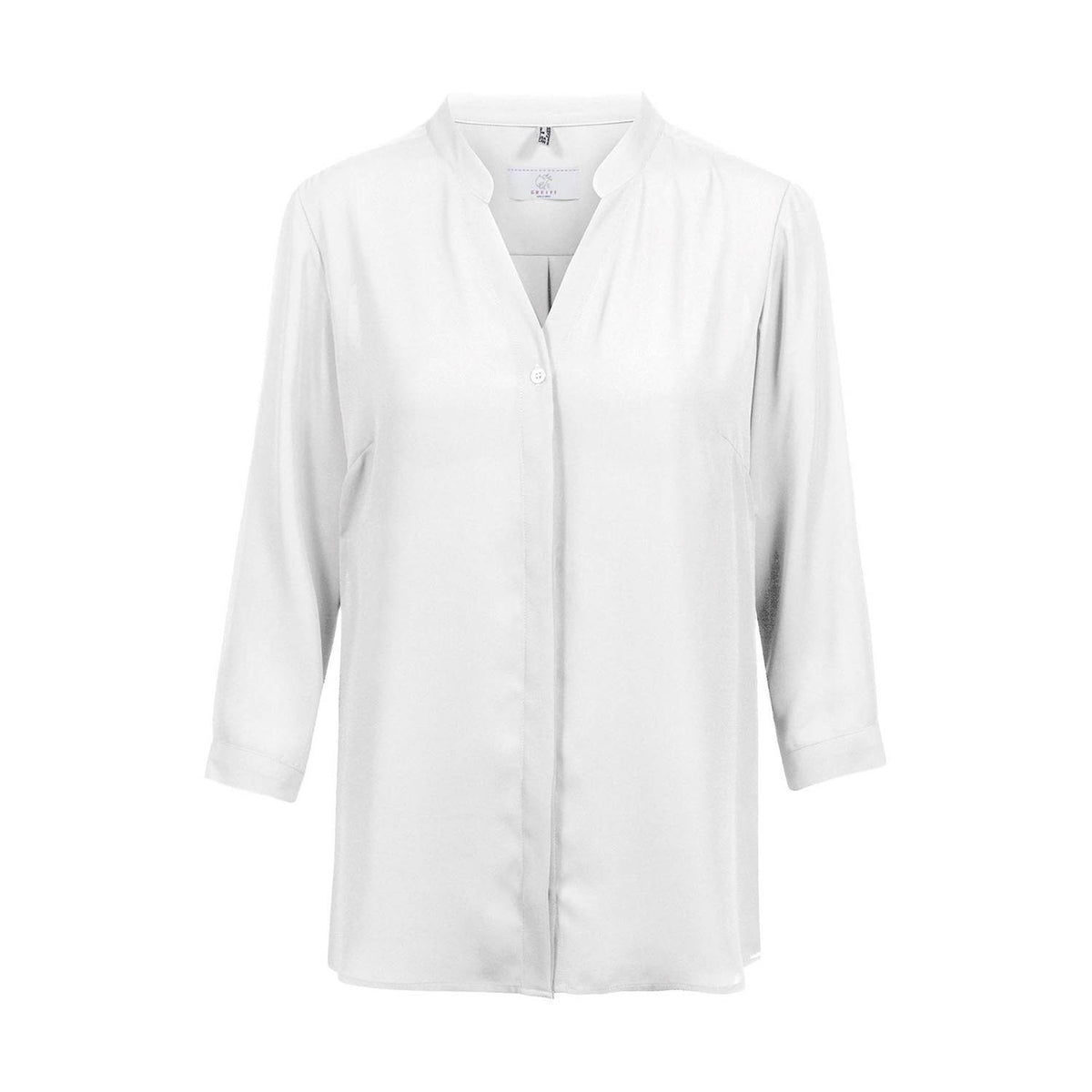 Greiff Chiffon-Bluse 3/4 weiß Berufsbekleidung