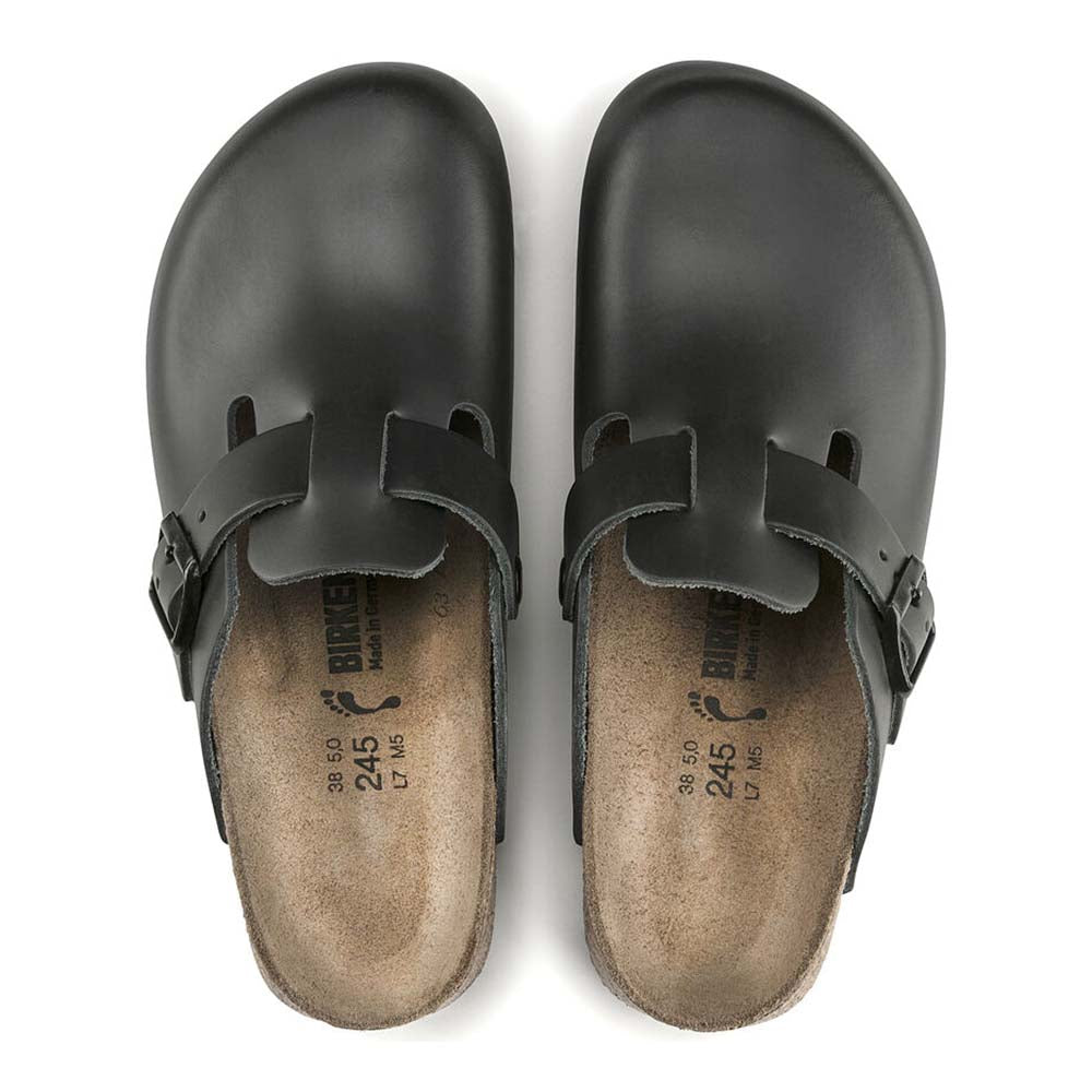 Birkenstock Boston Super Grip schmal schwarz Clogs
