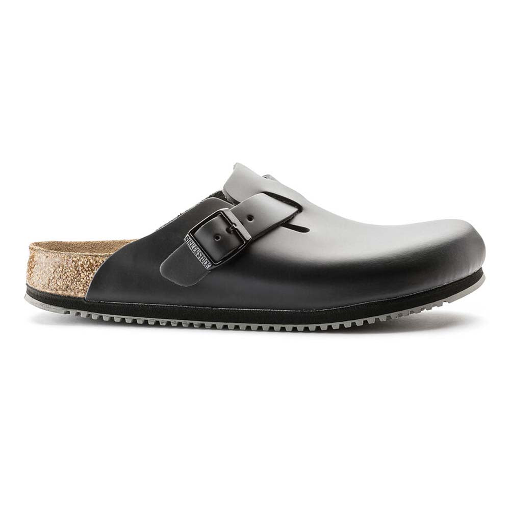Birkenstock Boston Super Grip schmal schwarz Clogs