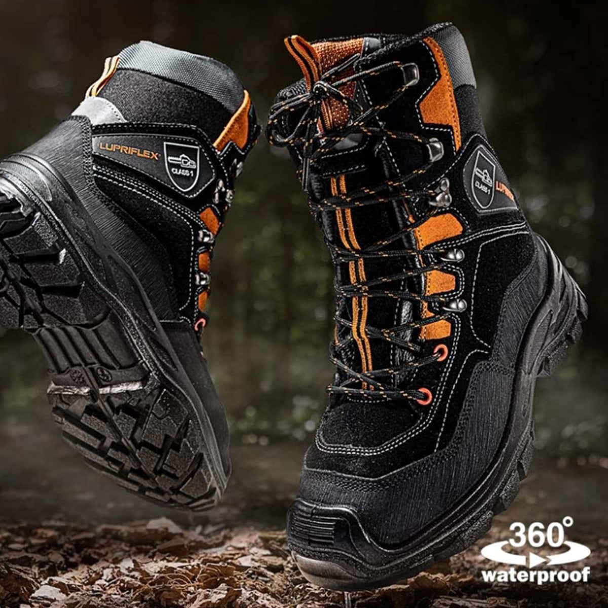 Lupriflex Sportive Hunter 3-630 Schnittschutzstiefel Klasse 1 schwarz